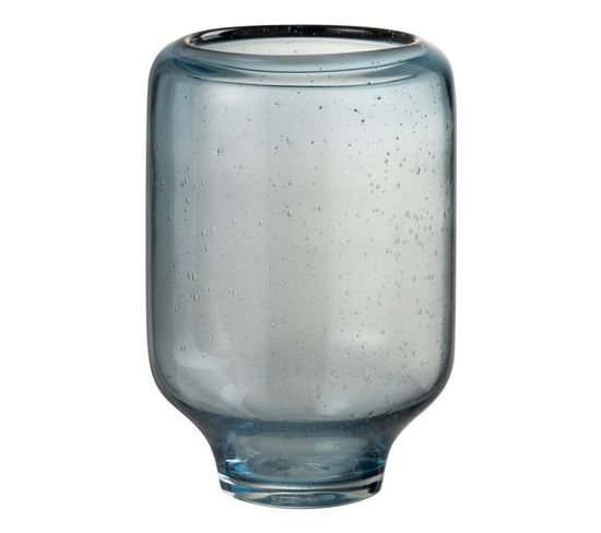 Vase Déco Sur Pied "nora" 27cm Bleu