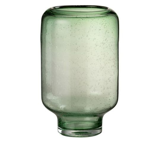 Vase Déco Sur Pied "nora" 37cm Vert
