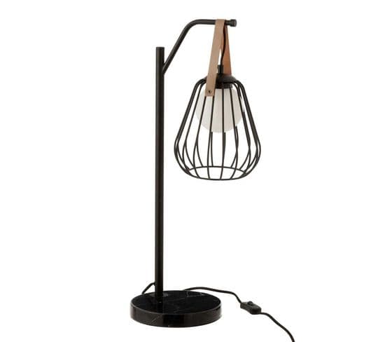 Lampe à Poser Design "ignes" 63cm Noir