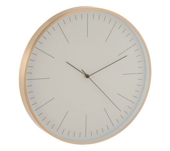 Horloge Murale Design Ronde "gerbert" 41cm Or