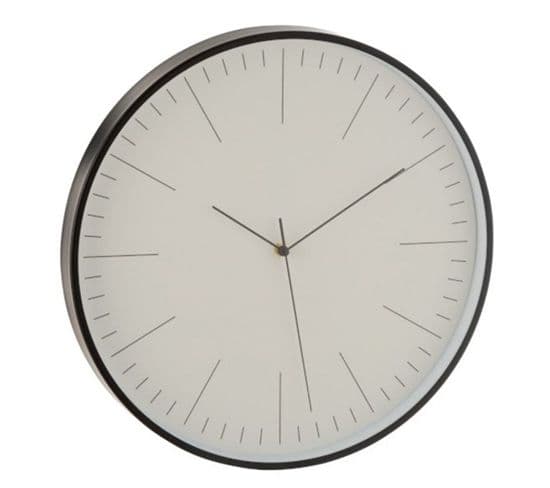 Horloge Murale Design Ronde "gerbert" 41cm Noir