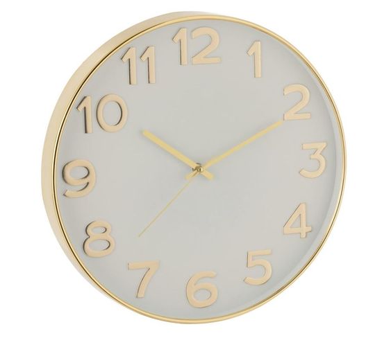 Horloge Murale Design "gahy" 40cm Or