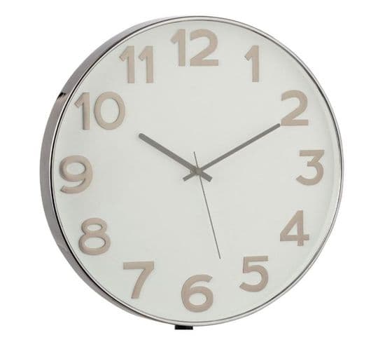 Horloge Murale Design "gahy" 40cm Gris Foncé