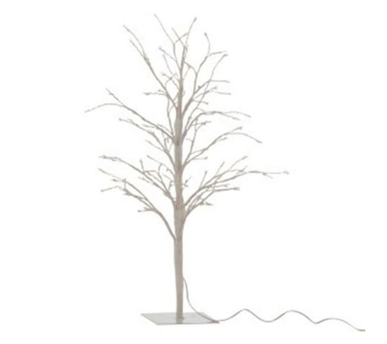 Plante Artificielle Déco Led "arbre Nu" 57cm Blanc
