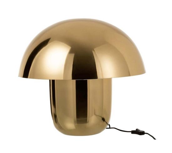 Lampe à Poser Design "champignon" 40cm Or