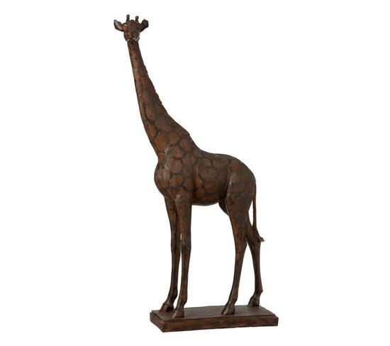 Statuette Déco "girafe" 83cm Marron