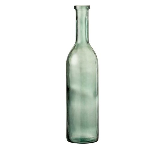 Vase Design En Verre "carafe" 75cm Vert