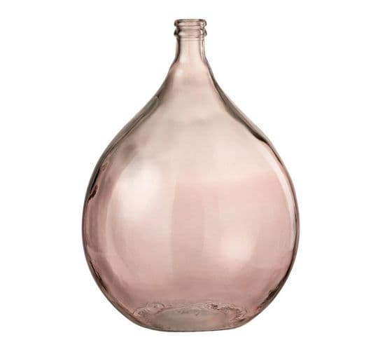 Vase En Verre Design "lisbonne" 56cm Saumon