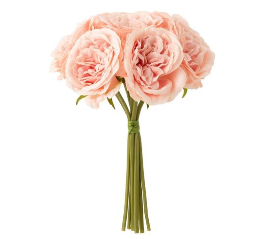 Bouquet De Fleurs Artificielles "rose" 25cm Rose