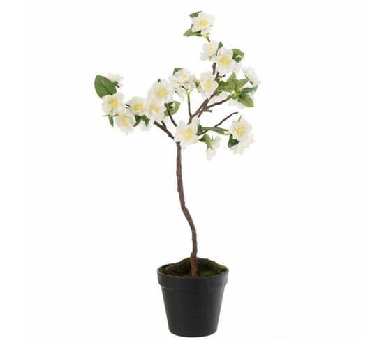 Arbre En Fleurs Déco "printemps" 50cm Blanc