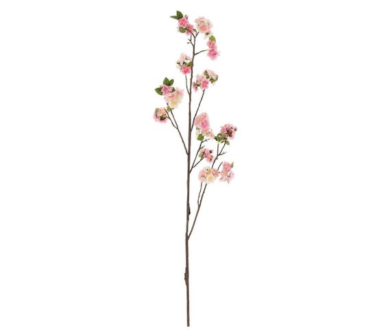 Fleur Artificielle "branche" 130cm Rose et Naturel