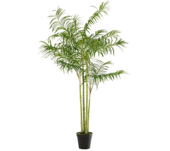 Plante Artificielle "palmier Bambou" 175cm Vert
