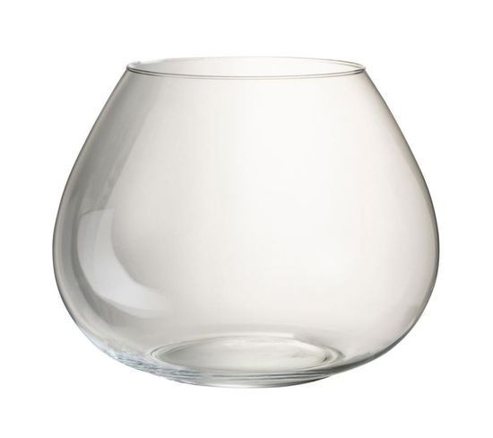 Vase Design En Verre "fie" 38cm Transparent