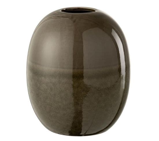 Vase Design En Céramique "marie" 20cm Vert