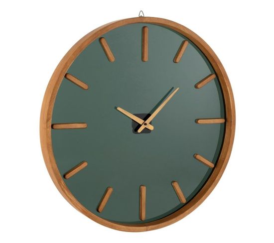 Horloge Murale Design "creva" 40 cm Marron et Noir