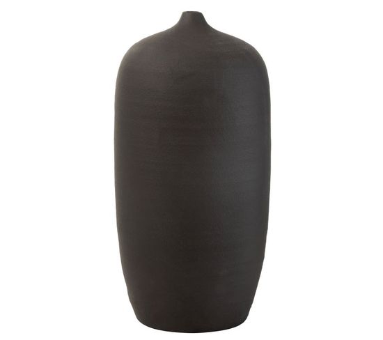 Vase Design En Ciment "viktor" 58cm Noir