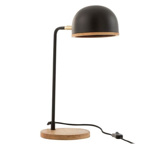 Lampe De Bureau Design En Métal "evy" 48cm Noir