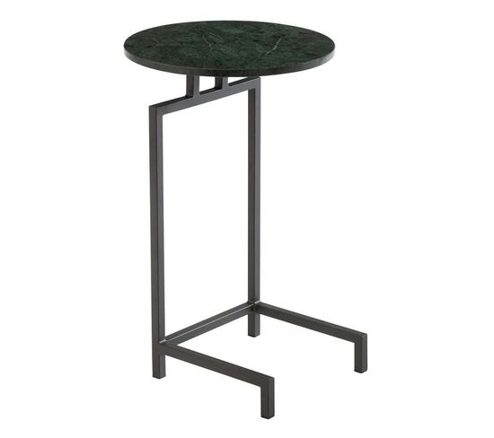Table D'appoint En Marbre "vivid" 67cm Vert et Noir