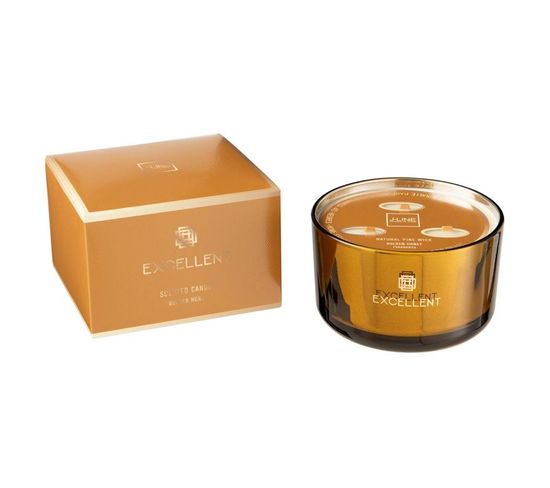 Bougie Parfumée "excellent" 13cm Golden Honey Ocre