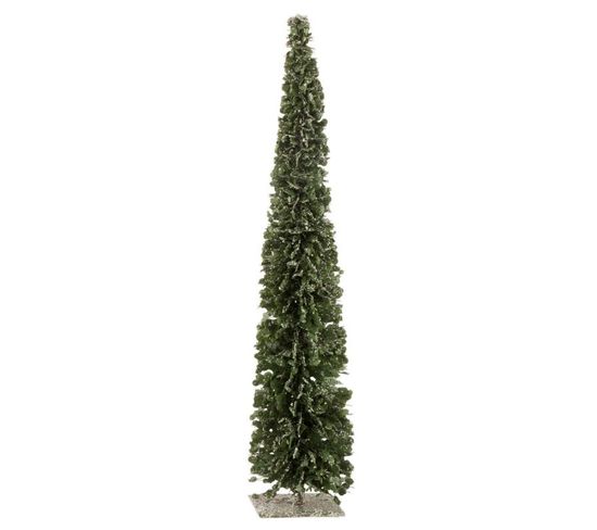 Statuette Déco "arbre Neige" 60cm Vert