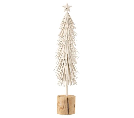 Sapin De Noël à Poser "sur Pied" 49cm Blanc