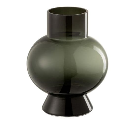 Vase Boule Design "joyce" 22cm Vert