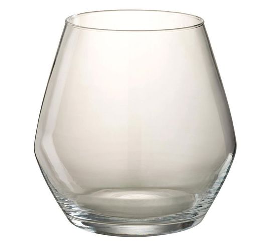 Vase Design En Verre "fiona" 23cm Transparent