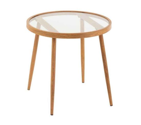 Table Gigogne Design "fuolas" 50cm Naturel