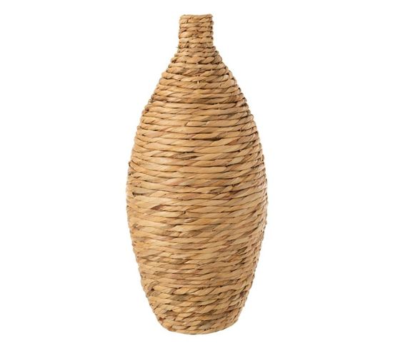 Vase Long Design "jacinthe D'eau" 58cm Naturel