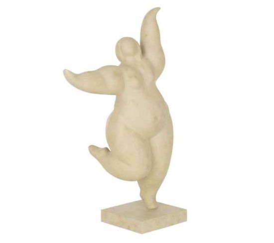 Statuette Figurine Déco "delphine" 52cm Beige