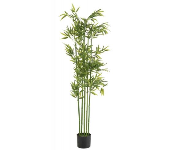 Plante Artificielle En Pot "bamboe" 155cm Vert