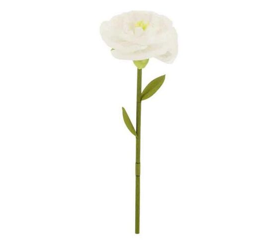 Fleur Artificielle En Papier "rose" 80cm Blanc