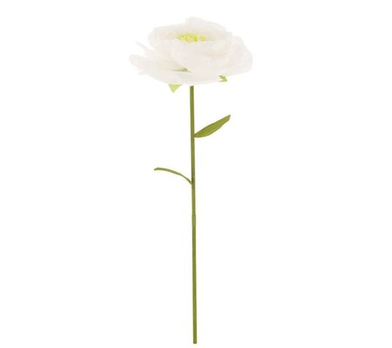 Fleur Artificielle En Papier "rose" 140cm Blanc