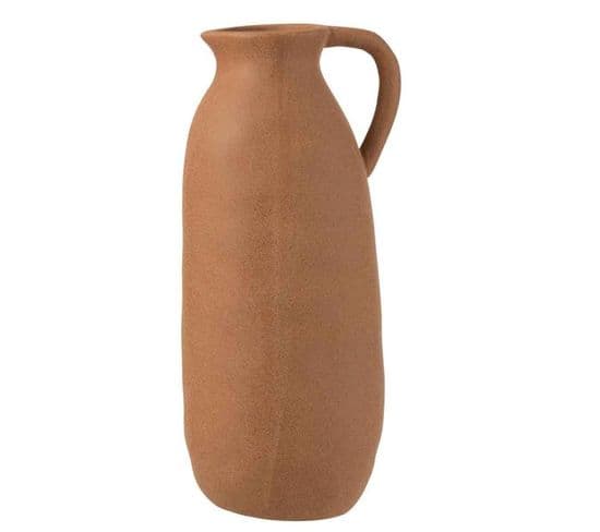 Vase Design En Céramique "cruche" 37cm Marron