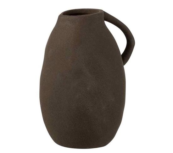 Vase Design En Céramique "cruche" 25cm Noir
