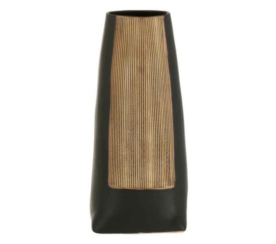 Vase Long Design En Céramique "maria" 29cm Noir