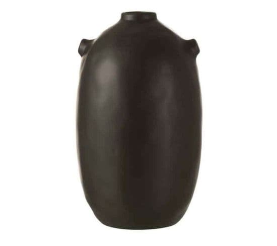 Vase Design Céramique "renaissance" 27cm Noir