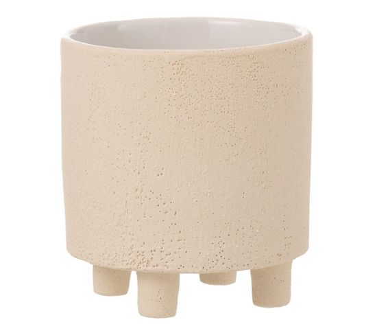 Cache-pot Déco En Céramique "sable" 16cm Beige