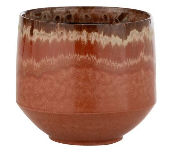 Cache-pot En Céramique "aline" 24cm Rouge