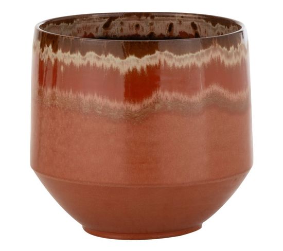 Cache-pot En Céramique "aline" 28cm Rouge