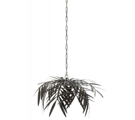 Lampe Suspension Design "feuille" 202cm Noir