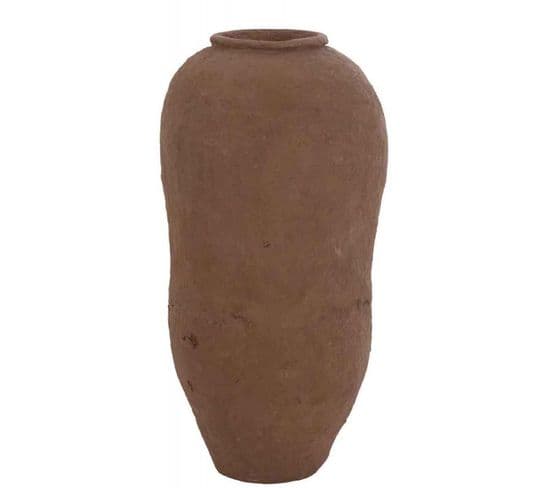 Vase Design "papier Mâché" 96cm Marron