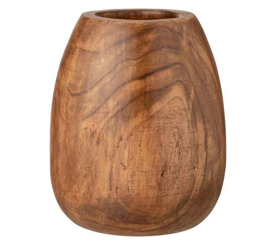 Cache-pot Déco "wood Paulownia" 50cm Marron