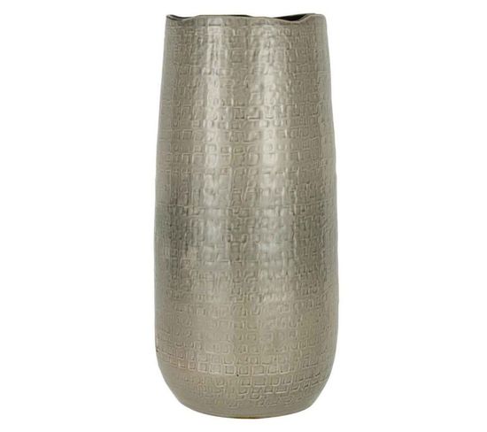 Vase En Céramique Design "yuella" 50cm Gris