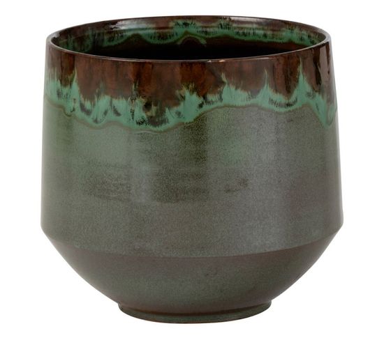 Cache-pot En Céramique "aline" 24cm Vert