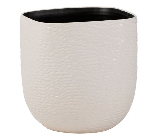 Cache-pot En Céramique "audrey" 30cm Blanc
