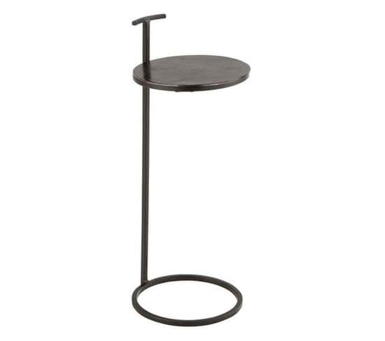 Table D'appoint Design En Métal "toni" 65cm Noir
