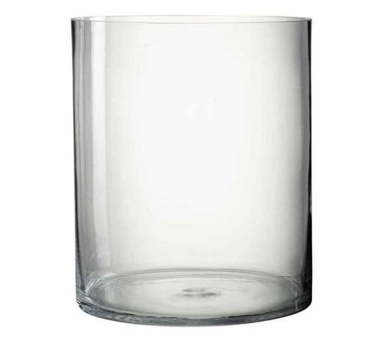 Vase Design En Verre "vola" 30cm Transparent