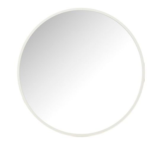 Miroir Mural Rond "alicia" 40cm Blanc