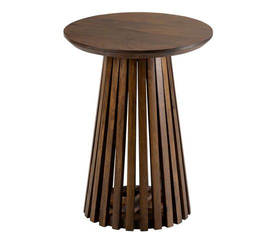Table D'appoint Design En Bois "vincent" 40cm Marron